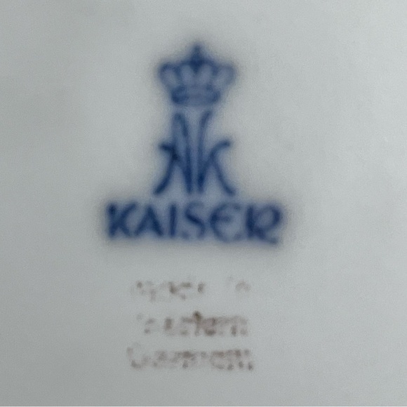 AK KAISER White Bisque SHELL ASHTRAY / 1970’s WEST GERMANY / Raised SEASHELLS - Picture 7 of 9